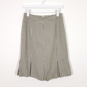 LOFT Wool Blend Patterned Skirt